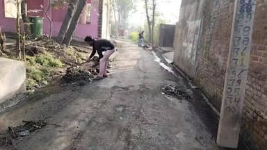 ग्राम झबीरण में सफाई अभियान प्रधान जीने चलाया स्वास्थ्य अभियान