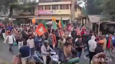 বাগদা: সোমবার উত্তর ২৪ পরগনা বাগদা বিধানসভাতে এক প্রতিবাদ মিছিলের আয়োজন করা হয়