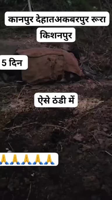 कानपुर. अकबरपुर RURa. किशनपुर. 5 दिन से गए पड़ी है