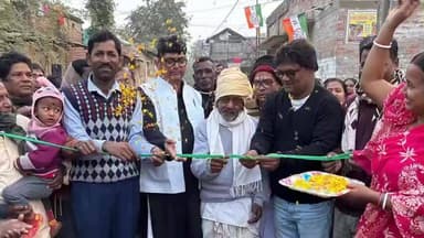 সামশেরগঞ্জ: এলাকার সার্বিক উন্নয়নের লক্ষ্যে নিমতিতায় একাধিক প্রকল্পের শুভ শিলান্যাস