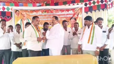 గీసుగొండ: నందు నాయక్ తండకు చెందిన సర్పంచ్ మరియు వార్డ్ మెంబర్లు కాంగ్రెస్ పార్టీలో చేరిక