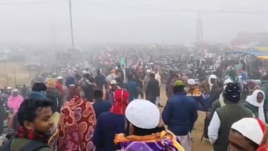 ধুবুৰী ভাগ: নামনি অসমৰ ধুবুৰী জিলাৰ গৌৰীপুৰ আলমগঞ্জ গেৰামাৰীত বৃহৎ ইস্তেমাৰ আজি অন্তিম দিন