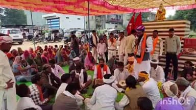 घाटोल: घाटोल से बामनिया धाम तक पैदल यात्रा के दौरान धार्मिक कार्यक्रम