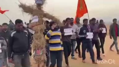 दुलमी: बांग्लादेश में हिंदुओं पर अत्याचार के विरोध में बजरंग दल दुलमी का प्रदर्शन