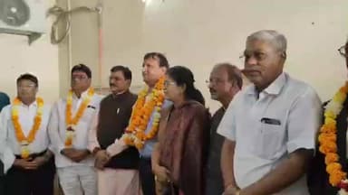 नेपानगर: बुरहानपुर: जिला विकास समिति विकास की नई दिशा तय करेगी, सांसद का भव्य स्वागत