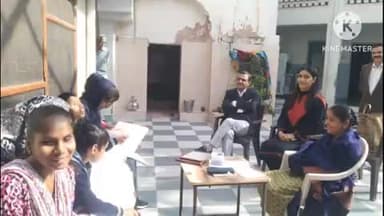नारनौल: जिला एवं सत्र न्यायाधीश नरेंद्र सूरा ने नारनौल के अंध विद्यालय का दौरा किया
