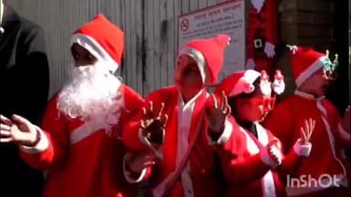 चम्बा: चम्बा में धूमधाम से मनाया गया क्रिसमस पर्व, सांता क्लॉज ने बच्चों में बांटे उपहार