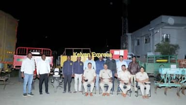 ಟ್ರ್ಯಾಕ್ಟರ್ ಟ್ರ್ಯಾಲಿ ಕಳವು ಮಾಡುತಿದ್ದ ಮೂವರು ಕಳ್ಳರ ಬಂ* ನ