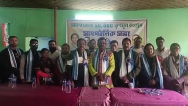 হবিবপুর: বুলবুলচন্ডীতে জেলা এসসি–ওবিসি তৃণমূল কংগ্রেসের বৈঠক,নবনির্বাচিত জেলা সভাপতিকে সংবর্ধনা