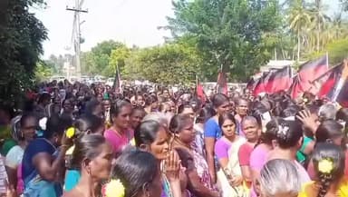 மணமேல்குடி: அறந்தாங்கி ஆவுடையார் கோவில் மணமேல்குடி உள்ளிட்ட பல்வேறு இடங்களில் 2000க்கும் மேற்பட்ட திமுகவினர் மத்திய அரசுக்கு எதிரான ஆர்ப்பாட்டத்தில் ஈடுபட்டனர்