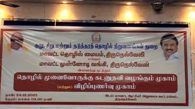 பாளையங்கோட்டை: நெல்லை மாவட்ட ஆட்சியர் அலுவலக கூட்டரங்கில் தொழில் முனைவோர்களுக்குரூ 7.18 கோடி கடன் வழங்கும் நிகழ்ச்சி. மாவட்ட ஆட்சியர் பங்கேற்பு.