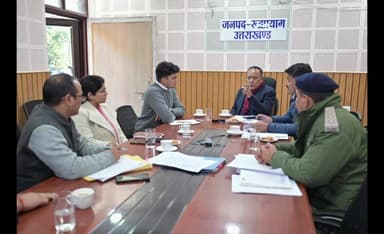 रुद्रप्रयाग: उत्तराखंड अधीनस्थ सेवा चयन आयोग के अध्यक्ष गणेश मर्तोलिया ने जनपद का दौरा किया