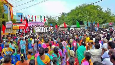 மேல்மலையனூர்: மேல்மலையனூரில் 100 நாள் வேலை திட்டத்தில் மகாத்மா காந்தியின் பெயரை நீக்கியதற்கு ஒன்றிய பாஜக அரசு கண்டித்து இந்திய கூட்டணி சார்பில் கண்டன ஆர்ப்பாட்டம்