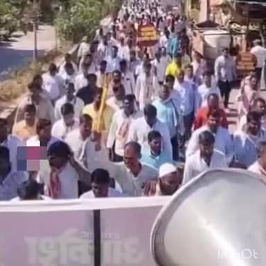 जामखेड: जामखेडमध्ये राष्ट्रबादी काँग्रेस शरद पवार पक्षाचा 'आक्रोश मोर्चा'...!