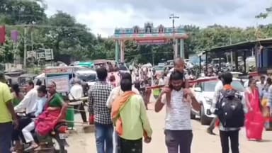 మల్యాల: ఆంజనేయస్వామి భూముల జోలికొస్తే సహించబోమని హెచ్చరించారు. మాజీ ఎమ్మెల్యే సుంకే రవిశంకర్