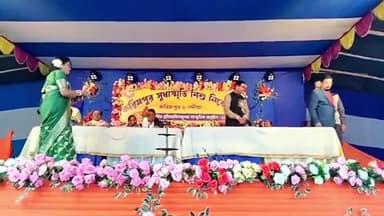 করিমপুর ১: করিমপুর সুধাস্মৃতি শিশু নিকেতনের অনুষ্ঠানে প্রধান অতিথী হিসেবে উপস্থিত হন বিধায়ক বিমলেন্দু সিংহ রায়