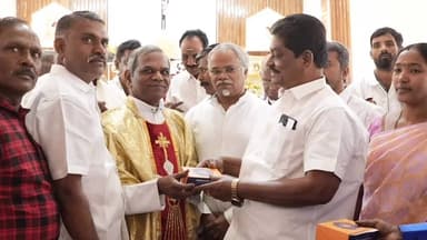 திருப்பத்தூர்: பார்சம்பேட்டை புனித ஜெயராகினி அன்னை ஆலயத்தில் கிறிஸ்துமஸ் விழா - எம்எல்ஏ தேவராஜ் பங்கேற்பு