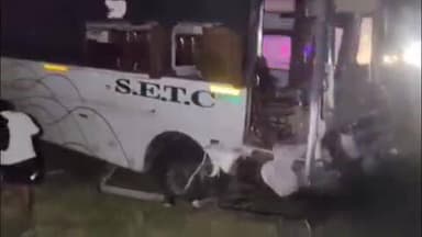 பெரம்பலூர்: எழுத்தூர் பஸ், கார்கள் மோதல் விபத்தில் உயிரிழந்த 9 பேரின் உறவினர்களுக்கு பெரம்பலூர் கலெக்டர் மிருணாளினி ஆறுதல்