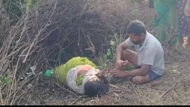 ఏ కొండూరులో రోడ్డు ప్రమాదం ఓ మహిళా అక్కడికక్కడే మృతి