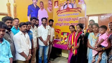 அரியலூர்: மாவட்ட தமிழக வெற்றி கழக அலுவலகத்தில், வீரமங்கை வேலுநாச்சியார் நினைவு தினம் அனுசரிப்பு