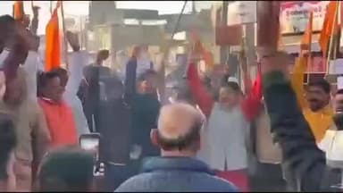 कैथल: बांग्लादेश में दीपू दास की हत्या के विरोध में कैथल में हिंदू संगठनों का प्रदर्शन