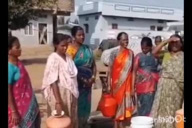 నవాబ్పేట: మున్సిపల్ పరిధి ధన్నారంలో త్రాగునిరు కోసం గ్రామస్తుల ఇబ్బందులు