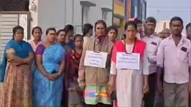 திருப்பூர் தெற்கு: அய்யம்பாளையம் ஸ்ரீ நகர் பகுதியில் மின்சார இணைப்பு வழங்க கோரி பொதுமக்கள் ஆர்ப்பாட்டத்தில் ஈடுபட்டனர்