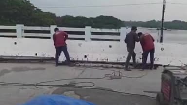 திருச்செந்தூர்: முக்காணி ஆத்தூர் தாமிரபரணி பாலம் சீரமைப்பு பணி துவக்கம்