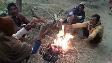 কৃষ্ণগঞ্জ: বৃহস্পতিবার বড়দিনে ছিলো বছরের শীতলতম দিন, আগুন পুহিয়ে তপ্ত হলো মাজদিয়াবাসী