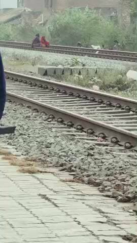 अपनी मौत को दावत देती ग्राम कुसुंभी की महिलाएं ट्रेन का सिग्नल होने के बावजूद बेधड़क पटरियों पर बैठ कर बकरी चराती है।