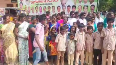 நத்தம்: யூனியன் அலுவலகத்தில் மணப்புளிக்காடு கிராமத்திற்கு அடிப்படை வசதிகள் செய்து தராததை கண்டித்து குடியேறும் போராட்டம்