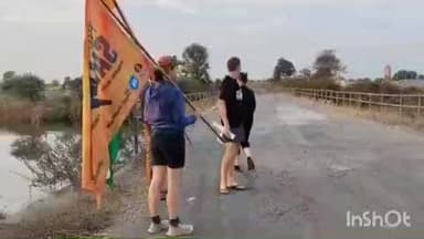 रिसोड: गरिब-अनाथांसाठी भारतभर धावणारी इंग्लंडची हना लोक्स यांची प्रोजेक्ट सॉल्ट रण यात्रा वाशीम जिल्ह्यात दाखल