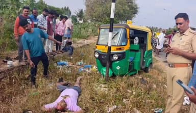 ಕೊಳ್ಳೇಗಾಲ: ಸರಗೂರು ಬಳಿ ಪ್ಯಾಸೆಂಜರ್ ಆಟೋ ಅಪಘಾತ: ಇಬ್ಬರಿಗೆ ಪೆಟ್ಟು