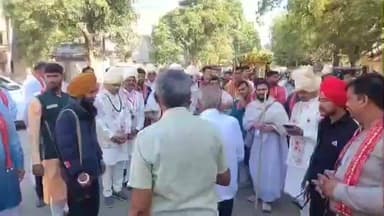 પાલીતાણા: સોનગઢથી પ્રસ્થાન થયેલ છ'રી પાલિત સંઘનો પાલીતાણા ખાતે ભવ્ય પ્રવેશ