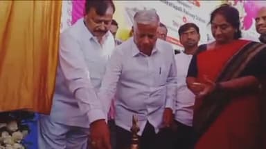 చాకర్లపల్లి లో పునరుద్ధరించబడిన రైల్వేస్టేషన్ ప్రారంభించిన కేంద్ర రైల్వే శాఖ సహాయ మంత్రి సోమన్న