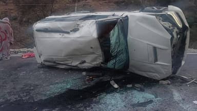 जोशीमठ: जोशीमठ-बद्रीनाथ हाइवे पर अनिमठ-हेलंग के समीप औली भ्रमण से लौट रहे छात्रों से भरा स्कॉर्पियो वाहन दुर्घटनाग्रस्त