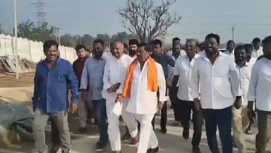 పటాన్చెరు: జిన్నారంలో శివాలయ నిర్మాణ పనులను పరిశీలించిన పటాన్చెరువు ఎమ్మెల్యే గూడెం మహిపాల్ రెడ్డి