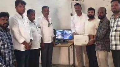 జుక్కల్: సుల్తాన్ పేట్ లోని ప్రభుత్వ పాఠశాలకు, సీసీ కెమెరాలు విరాళంగా అందజేసిన, గ్రామ సంతోష్ పాటేల్, అభినందించిన గ్రామస్తులు