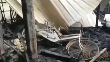 बंदरा: मतलूपुर गांव में आग लगने से एक परिवार का घर जला, दो लाख से अधिक का नुकसान