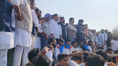 जयपुर में अरावली बचाओ पैदल यात्रा में श्रीगंगानगर के सांसद कुलदीप इंदौरा शामिल हुए