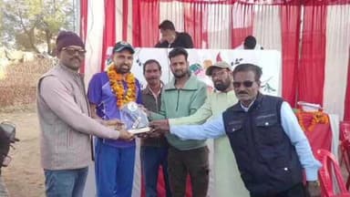 अन्ता: सीसवाली में आयोजित 21वीं चैंपियन क्रिकेट ट्रॉफी प्रतियोगिता में सोरसन ने जीता क्वार्टर फाइनल मुकाबला