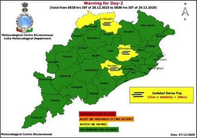 ସୋନପୁର: ବାଙ୍କୀ: ପ୍ରଚଣ୍ଡ ଶୀତ ଶହ ଥରୁଛି ସୁବର୍ଣ୍ଣପୁର, ୧୦ ଡିଗ୍ରୀ ତଳେ ଜିଲ୍ଳାର ତାପମାତ୍ରା
