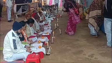 খোয়াই: সুভাষপার্ক বিমানবন্দর মাঠে হরিনাম সংকীর্তন মহোৎসবের সমাপ্তি দিনে ২১ জনের কন্ঠে উচ্চারিত হচ্ছে ভগবত গীতা পাঠ