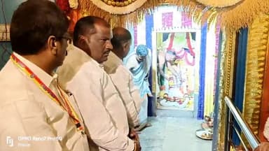 ಚಾಮರಾಜನಗರ: ಕಸ್ತೂರು ಬಂಡಿ ಜಾತ್ರೆ : ದೊಡ್ಡಮ್ಮ ತಾಯಿಗೆ ವಿಶೇಷ ಪೂಜೆ ಸಲ್ಲಿಸಿದ ಶಾಸಕ ಪುಟ್ಟರಂಗಶೆಟ್ಟಿ