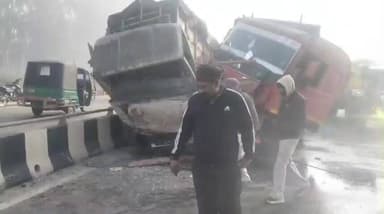 ਖੰਨਾ: ਦੋਰਾਹਾ ਦੇ ਦੱਖਣੀ ਬਾਈ ਪਾਸ ਤੇ ਧੁੰਦ ਕਾਰਨ ਇੱਕ ਭਿਆਨਕ ਸੜਕ ਹਾਦਸਾ ਹੋ ਗਿਆ। ਜਿੱਥੇ ਇੱਕ ਵਿਅਕਤੀ ਦੀ ਮੌਤ ਹੋ ਗਈ