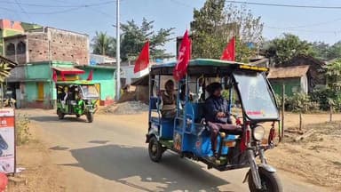 রাইপুরের ঢেকো অঞ্চল জুড়ে সিপিআইএমের বাংলা বাঁচাও যাত্রা