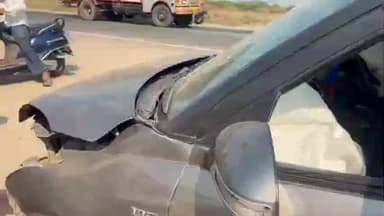 नंदुरबार: प्रकाशा तळोदा रस्त्यावर नंदुरबार फाट्यावर स्विफ्ट डिझायर कार आणि दुचाकीची धडक..