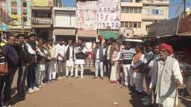 शमशाबाद: कांग्रेस का 140वां स्थापना दिवस मनाया गया, महापुरुषों के सिद्धांतों पर चलने का लिया संकल्प