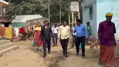 பேரூர்: சாடிவயல் பகுதி கிராமத்தில் தமிழ்நாடு ஆதிதிராவிடர், பழங்குடியினர் ஆணைய உறுப்பினர்கள் பொன்தோஷ், செல்வகுமார் ஆய்வு