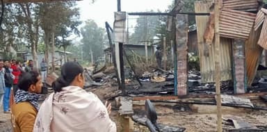 বিশালগড়: চম্পামুড়া অগ্নিকাণ্ডে পুড়ে ছাই মিষ্টির দোকান